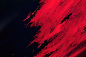 Fototapeta na wymiar Red and Black brush stroke background. Generative AI