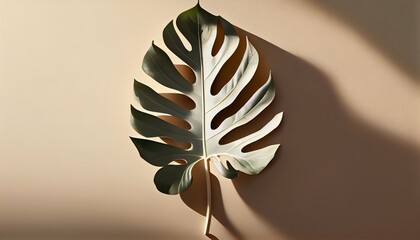 Tropical leaves natural shadow overlay on white texture background, for overlay on product presentation
