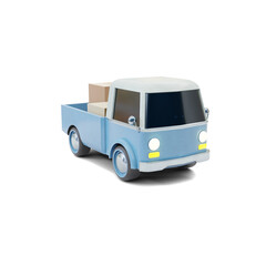 Car Shipping Package on Transparent Background