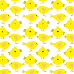 Easter vector chicken pattern background for decoration, print, wallpaper, scrapbooking, textile