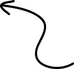 Hand drawn arrows, Transparent background