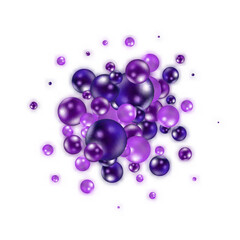 Vector illustration for your design. Luxurious beautiful background with yellow spheres. Natural pearls with highlights. 