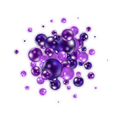 Vector illustration for your design. Luxurious beautiful background with yellow spheres. Natural pearls with highlights. eps 10