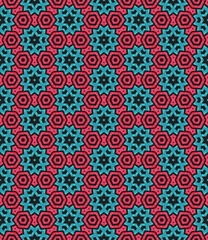 Multi color seamless pattern texture and template. Multicolored. Colorful ornamental graphic design. Colored mosaic ornaments. Vector illustration. EPS10.