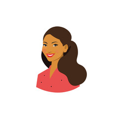 A girl avatar vector art work