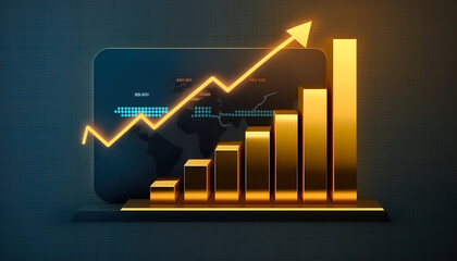 An intriguing data analysis diagram showcasing the impressive statistics of a successful startup - ai generated.