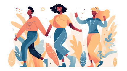 The young group was excited for their holiday adventure. Generative AI