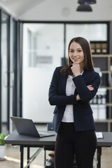 Smiling business woman leader, Professional company executive CEO manager.