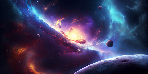 space galaxy background, Galaxy background, Starry cosmic nebula and deep space universe galaxies. © Ihsan