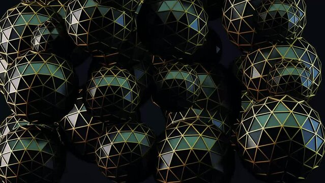 Fondo corporativo tecnologico de formas y cubos. Fondo de tecnolog&iacute;a abstracta. Formas geom&eacute;tricas en la oscuridad.