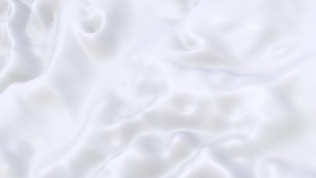 Fondo abstracto de superficie con textura de ondas blancas. Movimiento lento relajante.