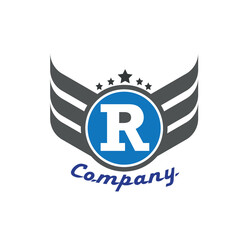 R Latter logo for company
