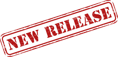 New release grunge rubber stamp