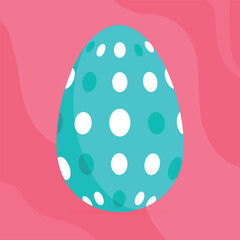 Easter egg. Vector Illustration . 