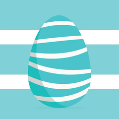 Easter egg. Vector Illustration . 