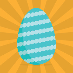 Easter egg. Vector Illustration . 