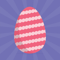 Easter egg. Vector Illustration . 