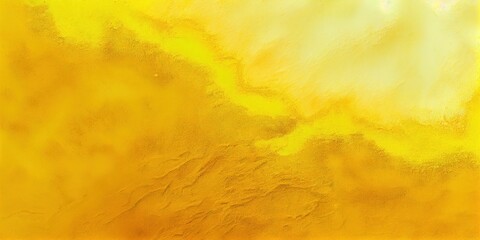 Yellow powder explosion abstract background. Colored sand dust texture. Ai generated decorative Yellow holi festival paint powder horizontal illustration.