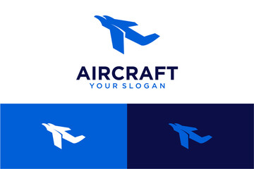 aircraft logo design with flight