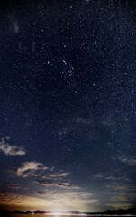 Obraz na płótnie Canvas night sky above South Africa
