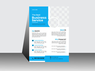 Professional creative and clean modern  business flyer design template