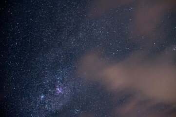 night sky above South Africa