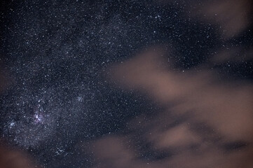 night sky above South Africa