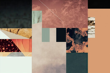 Art Collage Background - Collage Art Backdrops Series - Collage Wallpaper created with Generative AI technology