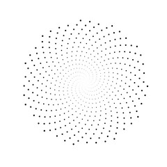 Fibonacci spiral patterns in vector. Mathematical morphology - visualization of phyllotaxis spiral types - code of nature - vector concept of mathematical function Cyanotype