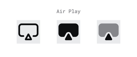 air play icon set