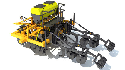 Farm Subsoiler 3D rendering on white background