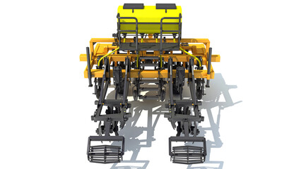 Farm Subsoiler 3D rendering on white background