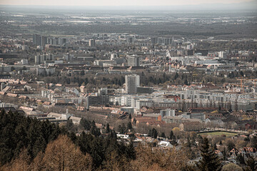Fototapeta premium aerial view of the big city
