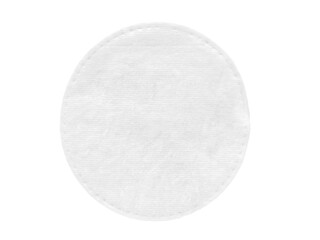 Round cotton cosmetic pad. Isolated png with transparency - 586337999