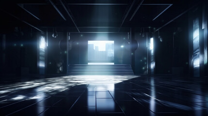 Tunnel of light Generative AI