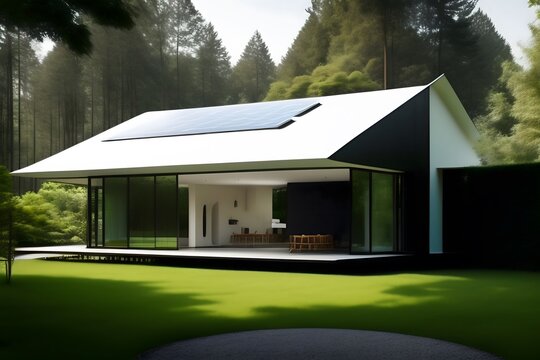  Solar-Powered Home Sweet Home. Generative AI. 