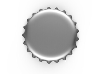 bottle cap isolated on white