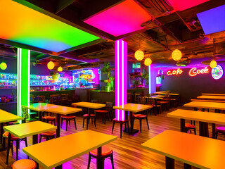 colorful-cafe-a-cozy-ambience--large-comfortable-tables-and-chairs-realistic-neon-lighting