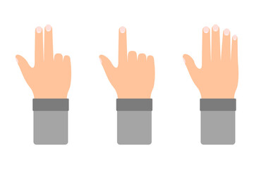 simple vector animation cartoon hand