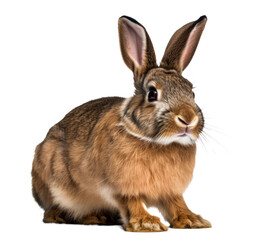 Obraz premium Cute rabbit isolated on transparent nackground