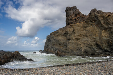Pena Horadada beach with giant rocks, Fuerteventura