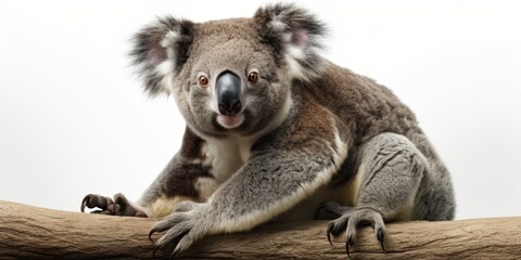 Obraz premium koala isolated on background, generative, ai