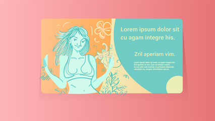 sexy woman young sporty girl in sportswear posing on camera fitness club ad template portrait