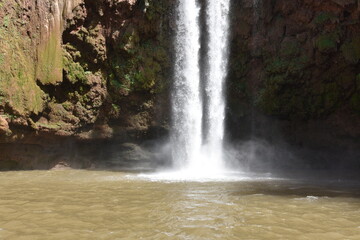 Fototapeta na wymiar Uzud waterfalls, Morocco, Marrakech, Africa,