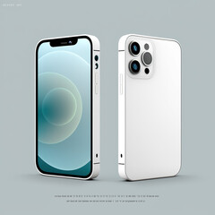 smartphone in white background, generative AI