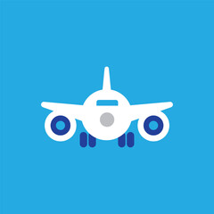 Airplane icon. Vector illustration.