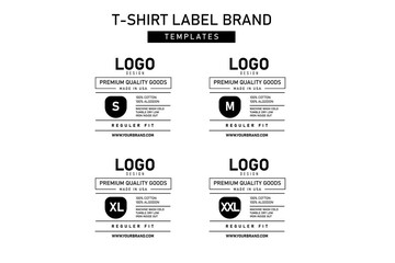 Clothing label tag graphic design