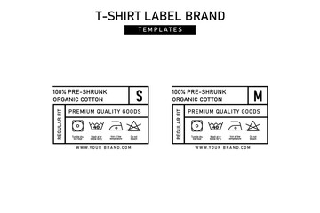Clothing label tag graphic design