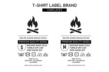 Clothing label tag graphic design