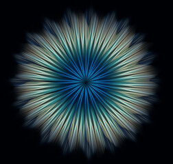 Fototapeta premium Digital color explosion decorative illustration vector background